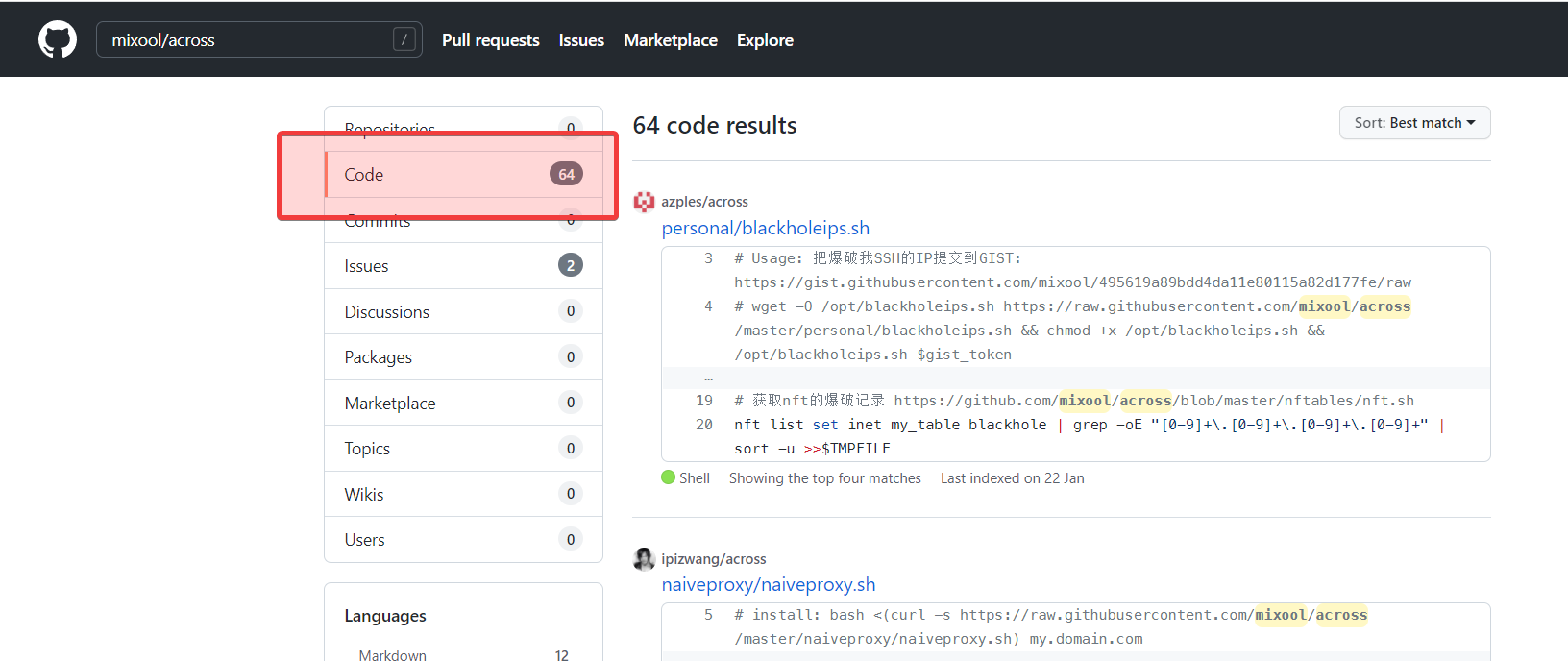 Search user/repo in github.com Search user/repo in github.com