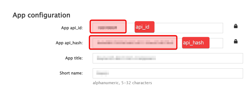 申请 telegram api_id, api_hash