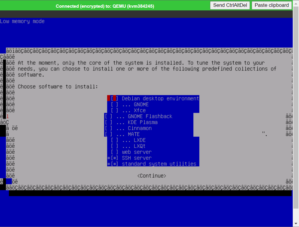 Debian 安装 只安装SSH服务和系统基础组件